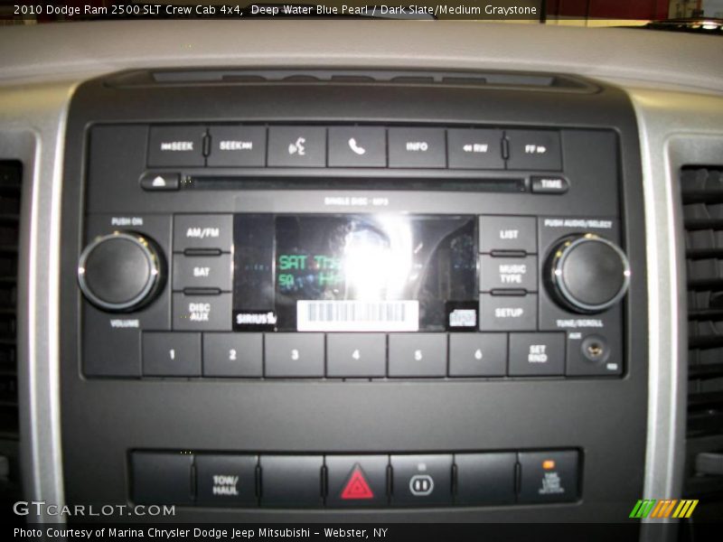Deep Water Blue Pearl / Dark Slate/Medium Graystone 2010 Dodge Ram 2500 SLT Crew Cab 4x4