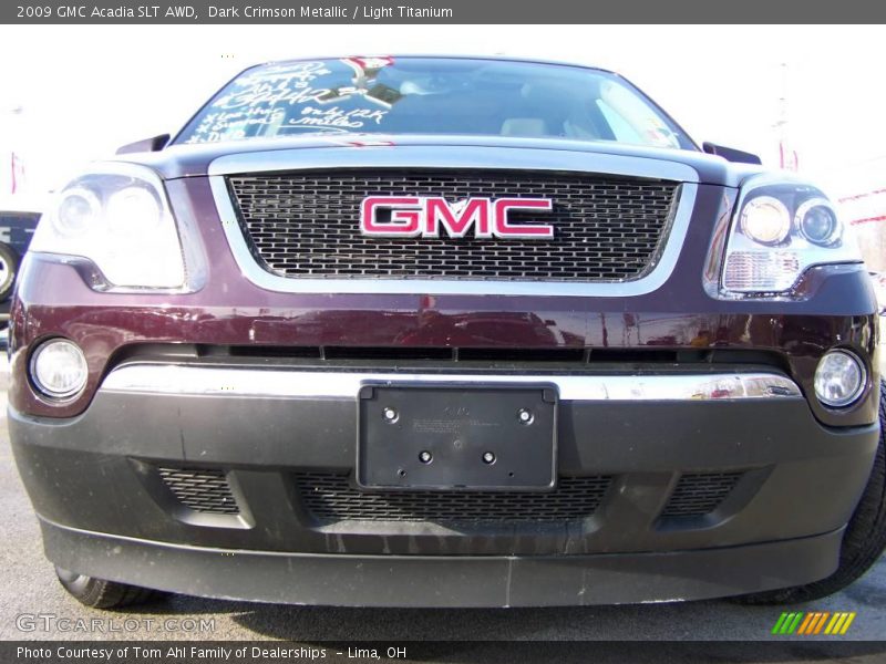 Dark Crimson Metallic / Light Titanium 2009 GMC Acadia SLT AWD