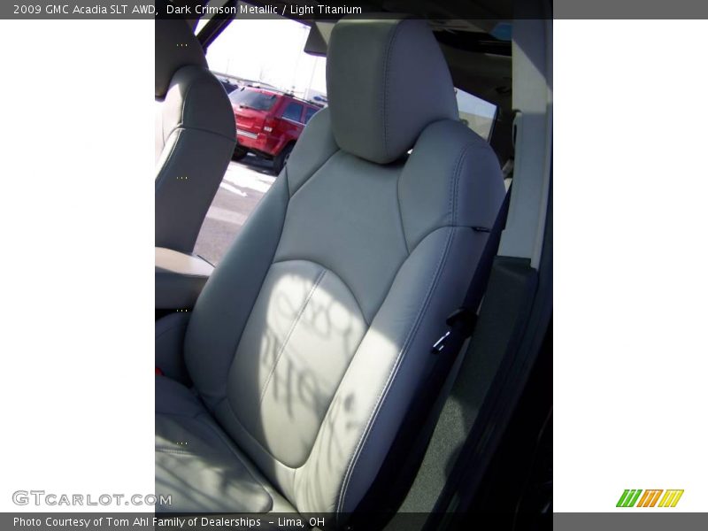 Dark Crimson Metallic / Light Titanium 2009 GMC Acadia SLT AWD