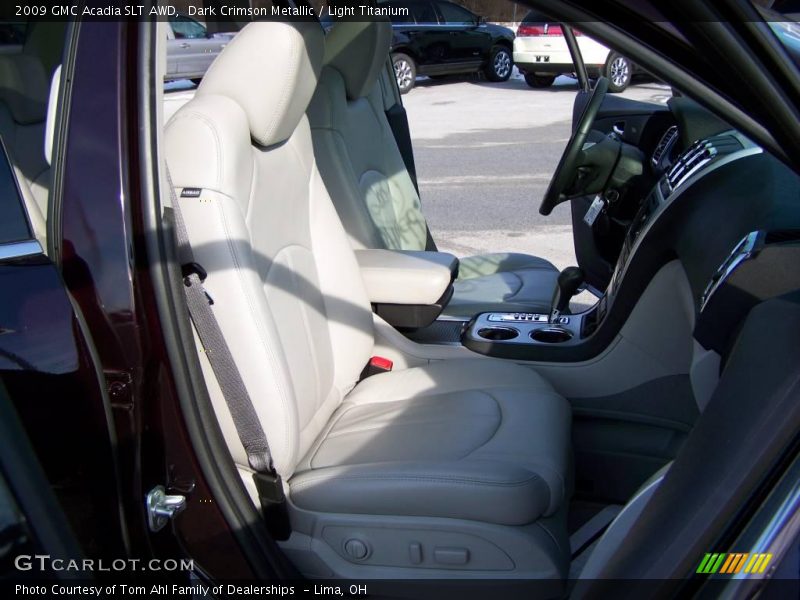 Dark Crimson Metallic / Light Titanium 2009 GMC Acadia SLT AWD