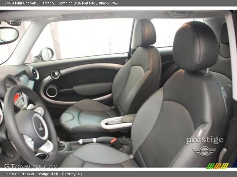 Lightning Blue Metallic / Black/Grey 2009 Mini Cooper S Hardtop