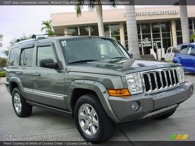 Mineral Gray Metallic / Dark Slate Gray/Light Graystone 2007 Jeep Commander Limited