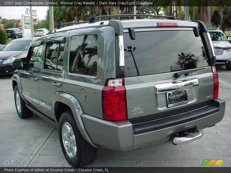 Mineral Gray Metallic / Dark Slate Gray/Light Graystone 2007 Jeep Commander Limited