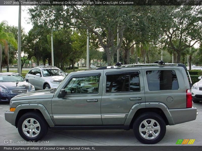 Mineral Gray Metallic / Dark Slate Gray/Light Graystone 2007 Jeep Commander Limited