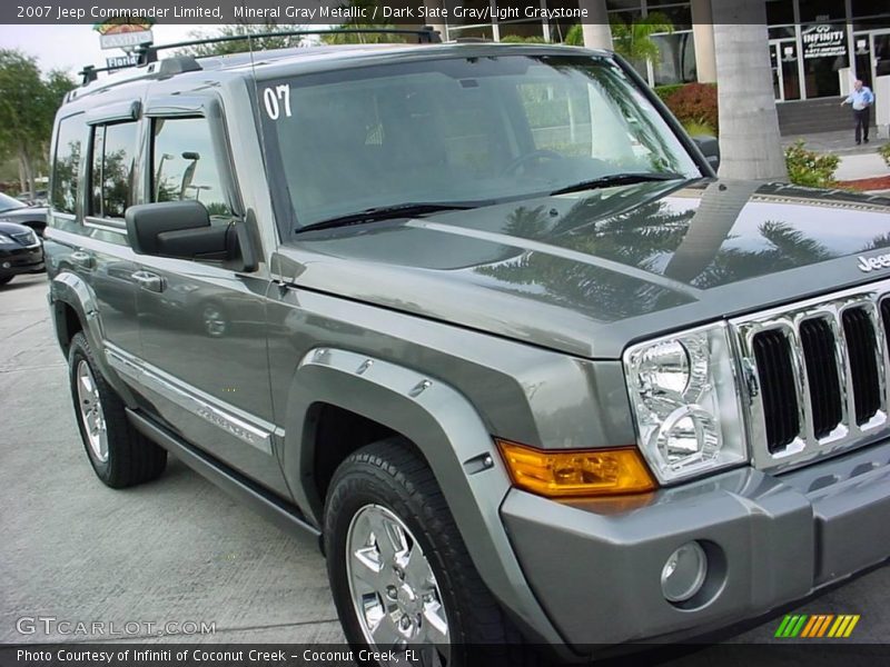 Mineral Gray Metallic / Dark Slate Gray/Light Graystone 2007 Jeep Commander Limited