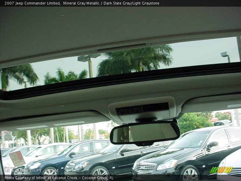 Mineral Gray Metallic / Dark Slate Gray/Light Graystone 2007 Jeep Commander Limited