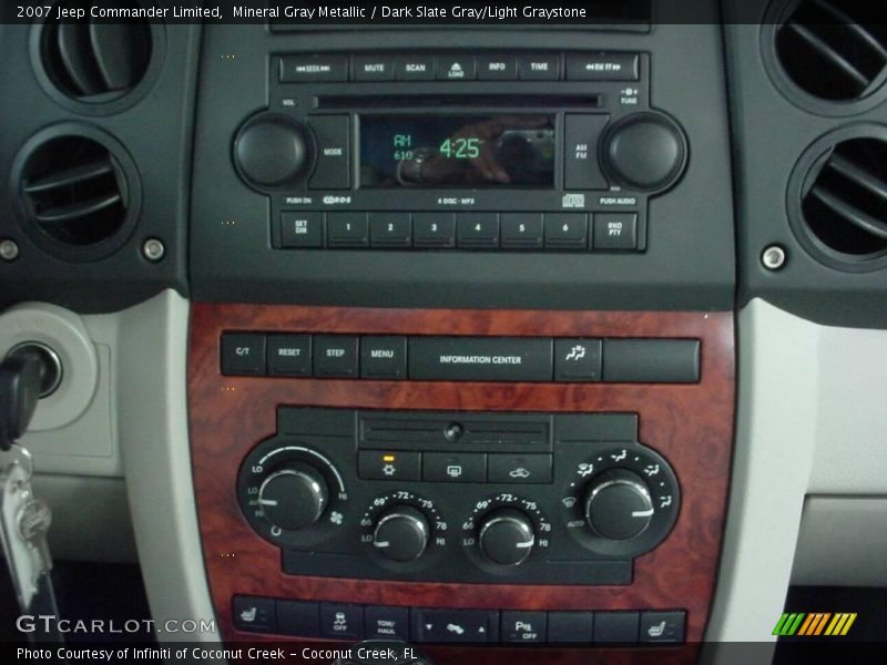 Mineral Gray Metallic / Dark Slate Gray/Light Graystone 2007 Jeep Commander Limited