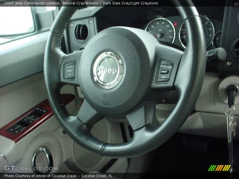 Mineral Gray Metallic / Dark Slate Gray/Light Graystone 2007 Jeep Commander Limited
