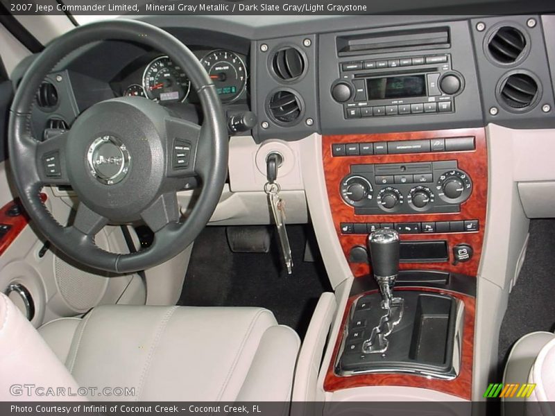 Mineral Gray Metallic / Dark Slate Gray/Light Graystone 2007 Jeep Commander Limited