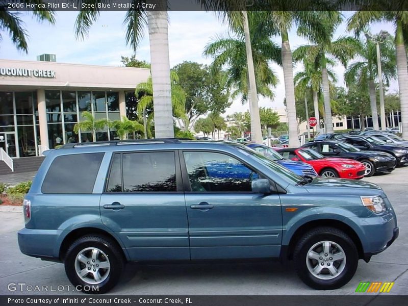 Steel Blue Metallic / Gray 2006 Honda Pilot EX-L