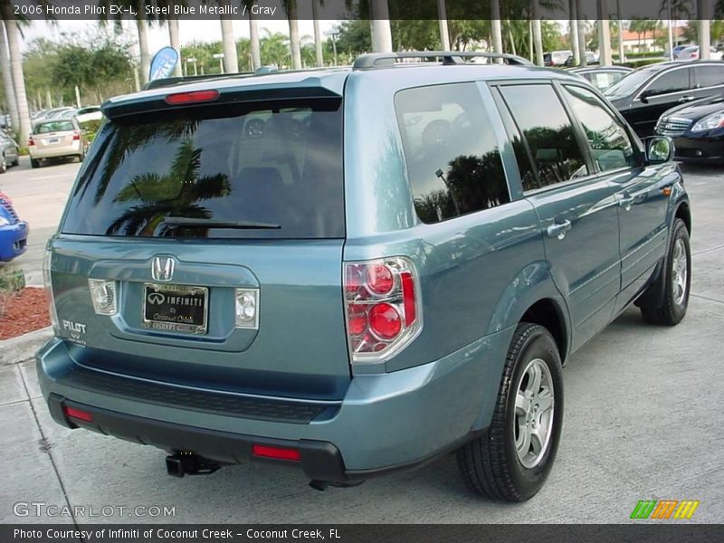 Steel Blue Metallic / Gray 2006 Honda Pilot EX-L