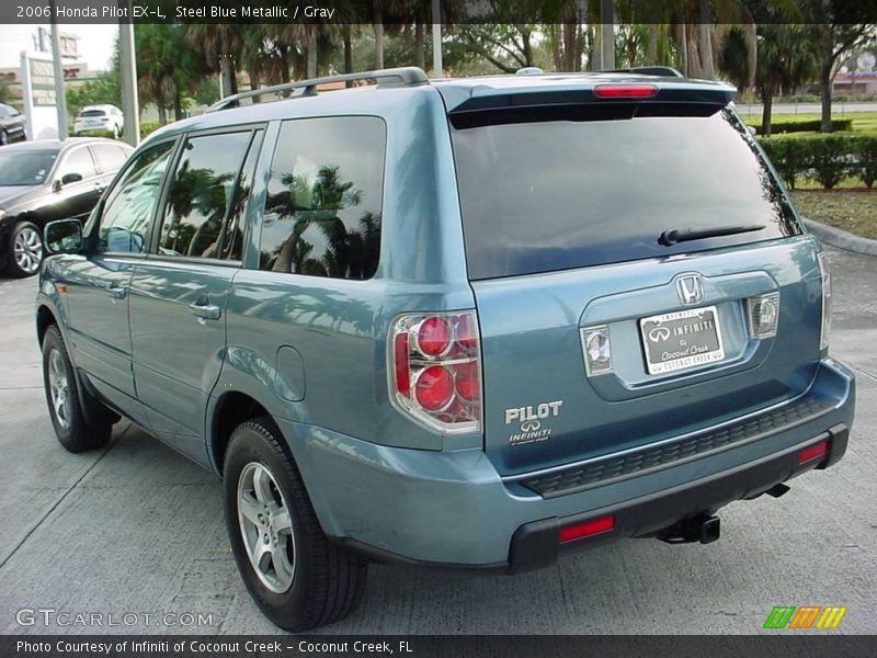 Steel Blue Metallic / Gray 2006 Honda Pilot EX-L