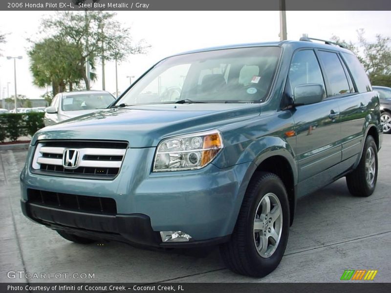 Steel Blue Metallic / Gray 2006 Honda Pilot EX-L