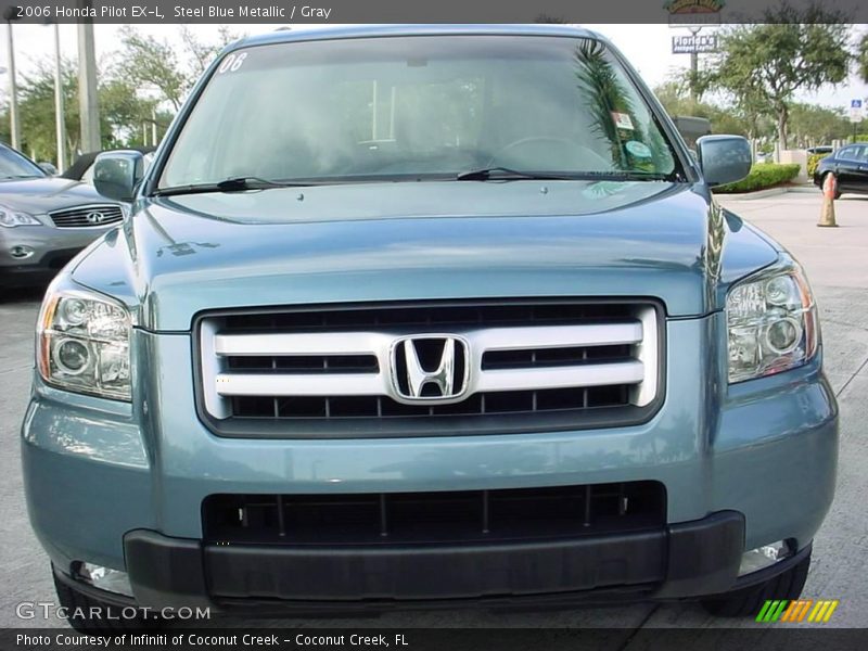 Steel Blue Metallic / Gray 2006 Honda Pilot EX-L