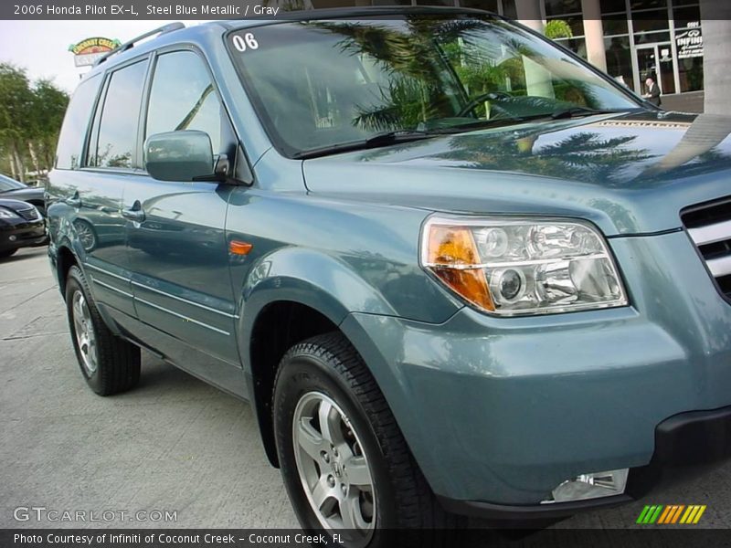 Steel Blue Metallic / Gray 2006 Honda Pilot EX-L