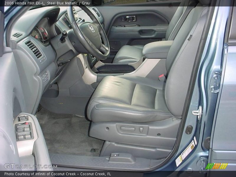 Steel Blue Metallic / Gray 2006 Honda Pilot EX-L