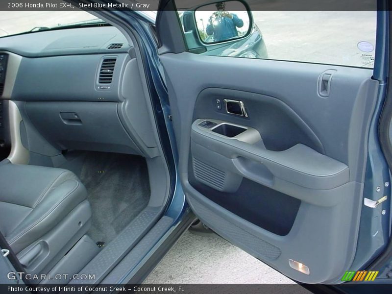 Steel Blue Metallic / Gray 2006 Honda Pilot EX-L