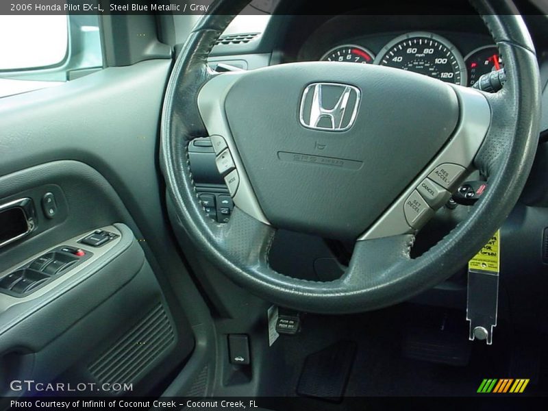 Steel Blue Metallic / Gray 2006 Honda Pilot EX-L