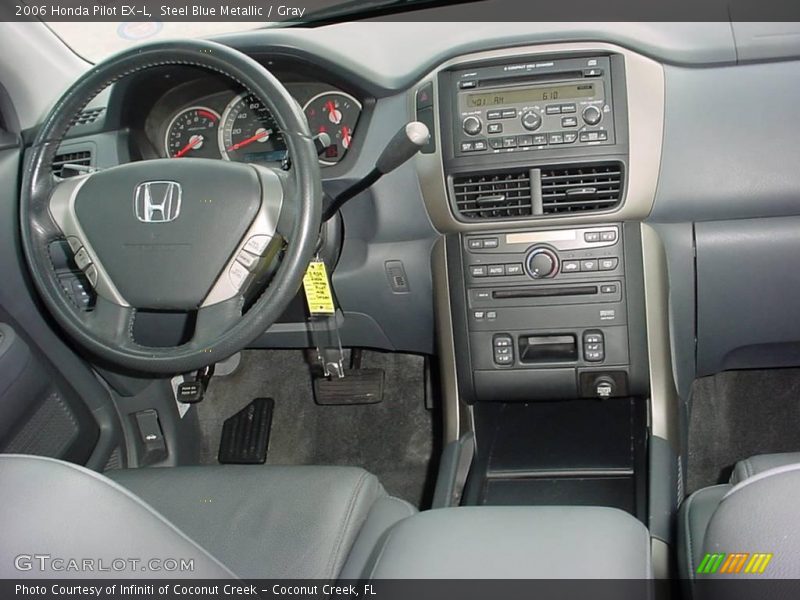 Steel Blue Metallic / Gray 2006 Honda Pilot EX-L
