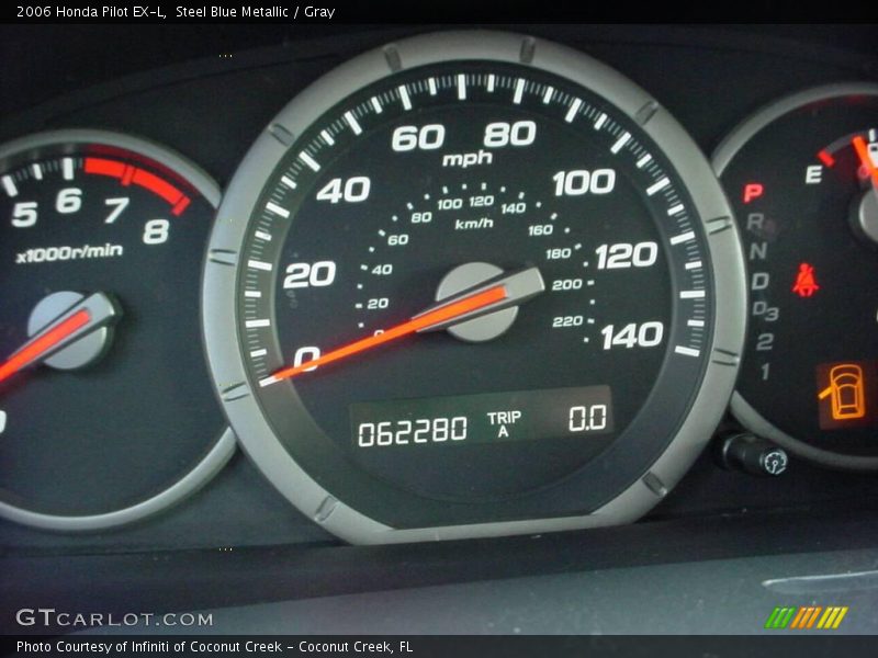 Steel Blue Metallic / Gray 2006 Honda Pilot EX-L