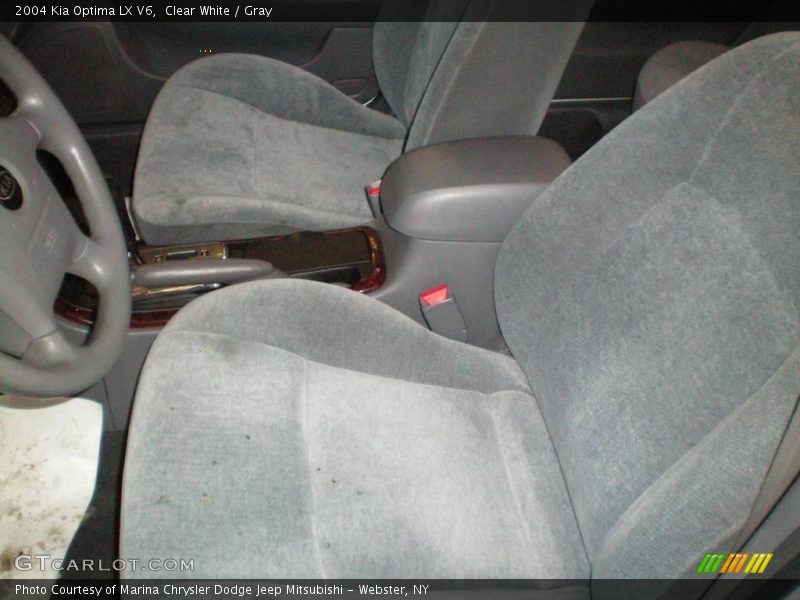Clear White / Gray 2004 Kia Optima LX V6