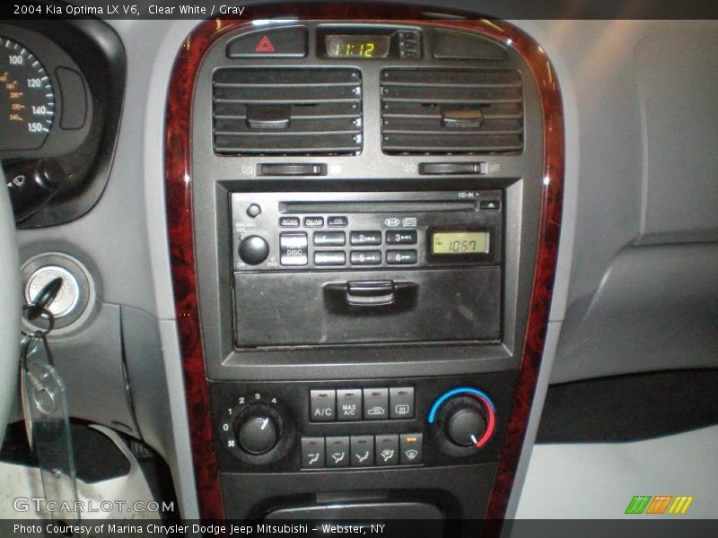 Clear White / Gray 2004 Kia Optima LX V6