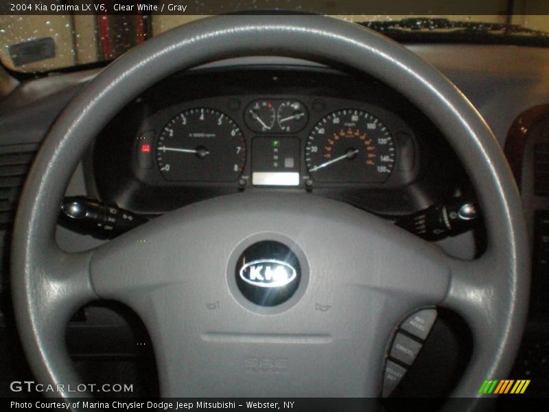Clear White / Gray 2004 Kia Optima LX V6