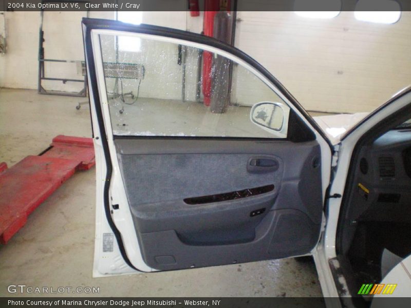 Clear White / Gray 2004 Kia Optima LX V6
