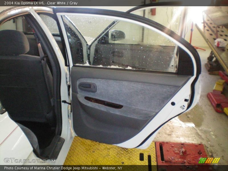 Clear White / Gray 2004 Kia Optima LX V6