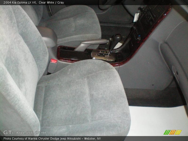 Clear White / Gray 2004 Kia Optima LX V6