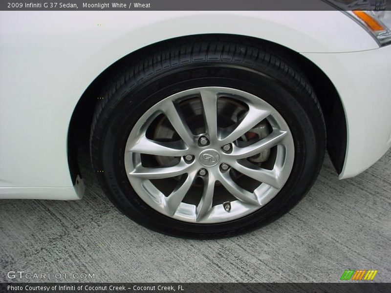 Moonlight White / Wheat 2009 Infiniti G 37 Sedan