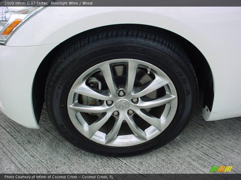 Moonlight White / Wheat 2009 Infiniti G 37 Sedan