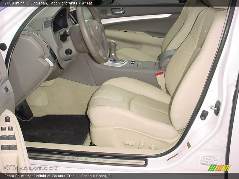 Moonlight White / Wheat 2009 Infiniti G 37 Sedan