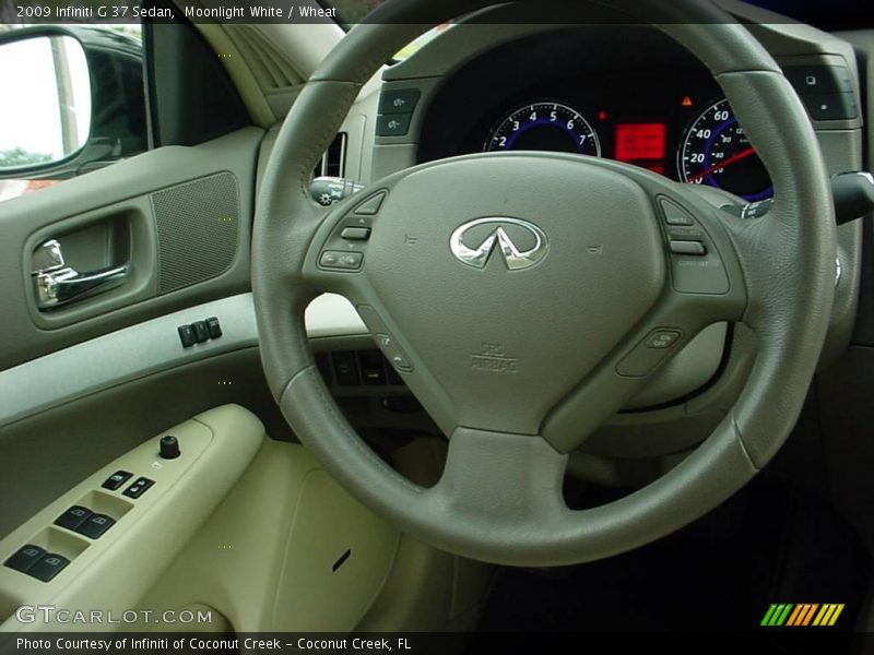 Moonlight White / Wheat 2009 Infiniti G 37 Sedan