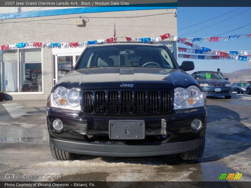 Black / Medium Slate Gray 2007 Jeep Grand Cherokee Laredo 4x4