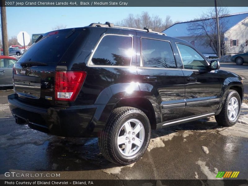 Black / Medium Slate Gray 2007 Jeep Grand Cherokee Laredo 4x4