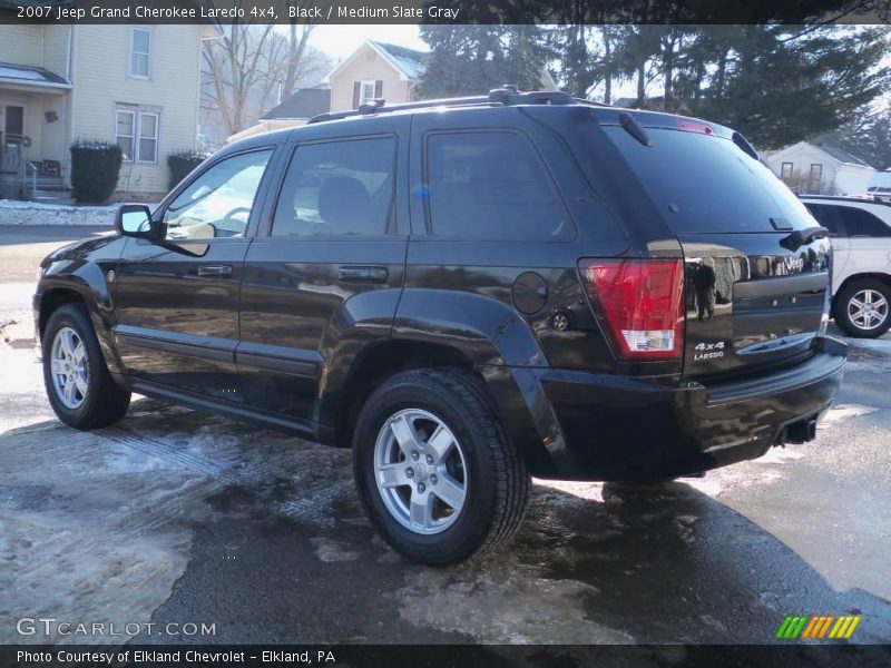 Black / Medium Slate Gray 2007 Jeep Grand Cherokee Laredo 4x4