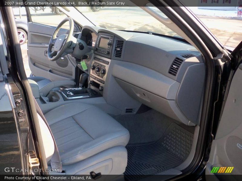 Black / Medium Slate Gray 2007 Jeep Grand Cherokee Laredo 4x4