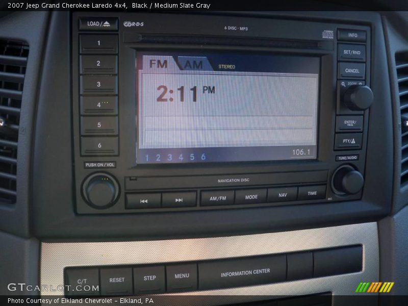 Black / Medium Slate Gray 2007 Jeep Grand Cherokee Laredo 4x4