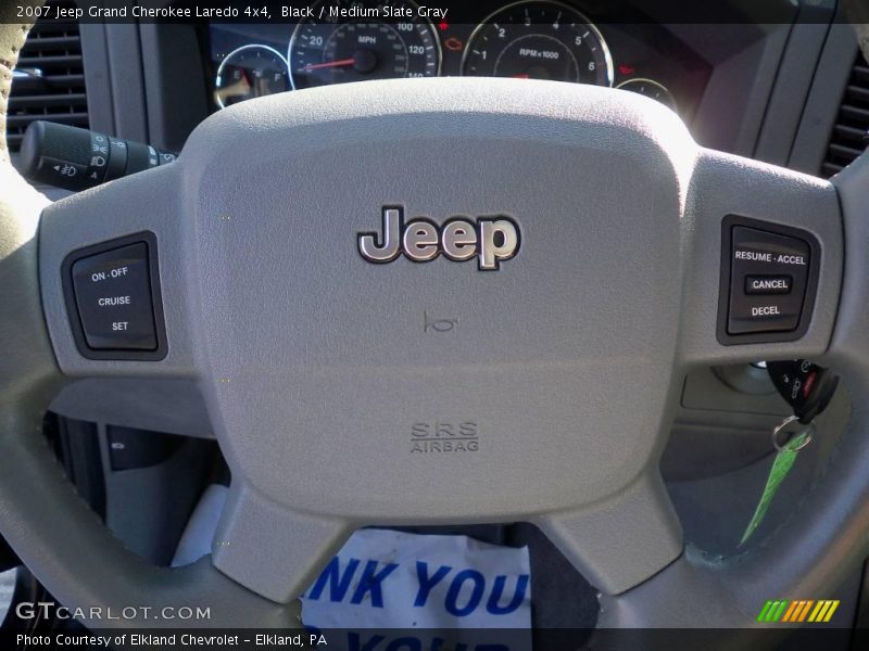 Black / Medium Slate Gray 2007 Jeep Grand Cherokee Laredo 4x4