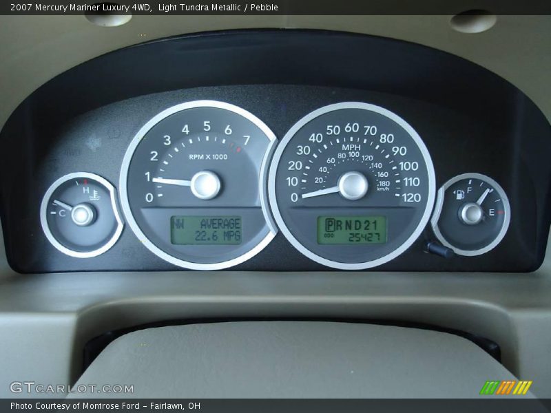 Light Tundra Metallic / Pebble 2007 Mercury Mariner Luxury 4WD