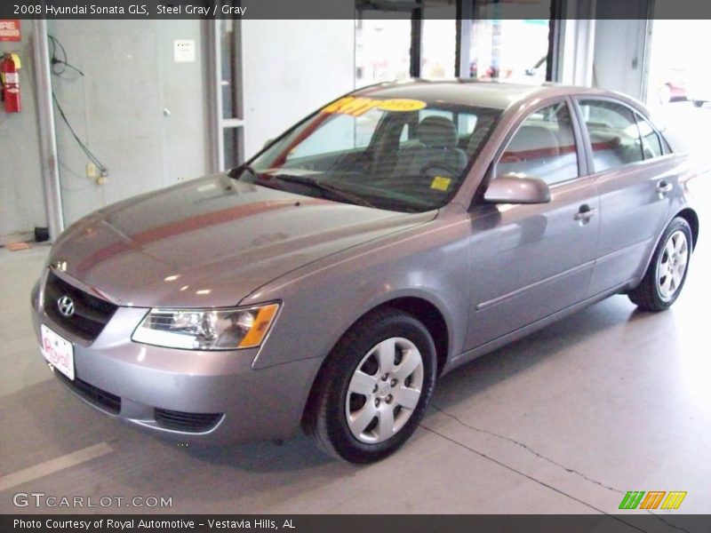 Steel Gray / Gray 2008 Hyundai Sonata GLS