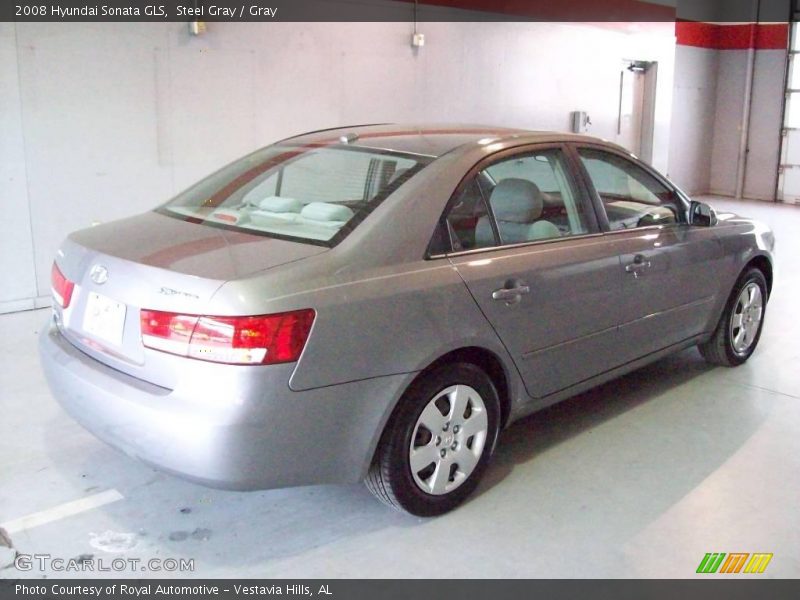 Steel Gray / Gray 2008 Hyundai Sonata GLS
