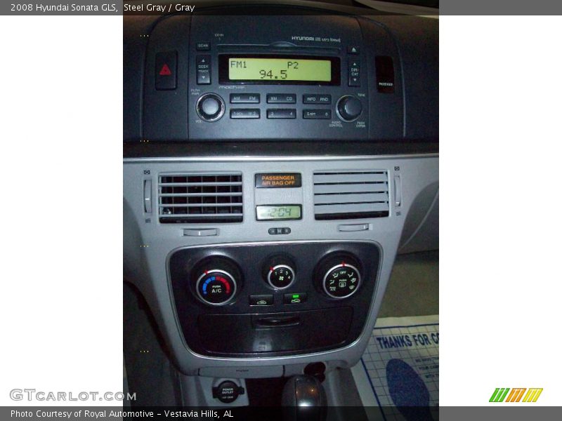 Steel Gray / Gray 2008 Hyundai Sonata GLS