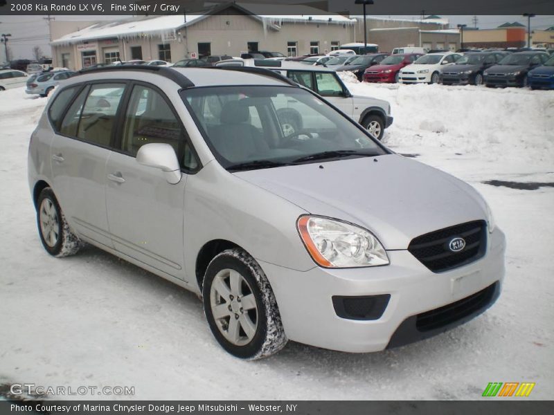 Fine Silver / Gray 2008 Kia Rondo LX V6