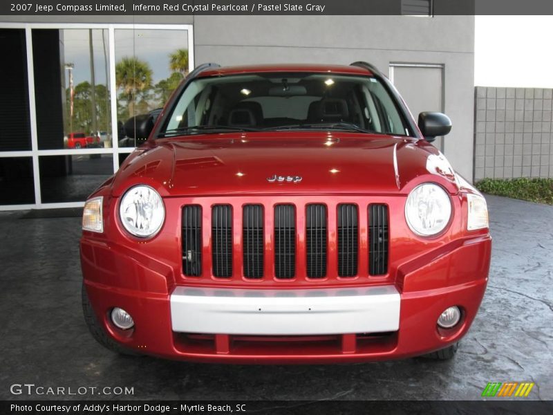 Inferno Red Crystal Pearlcoat / Pastel Slate Gray 2007 Jeep Compass Limited