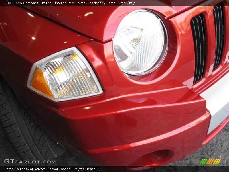 Inferno Red Crystal Pearlcoat / Pastel Slate Gray 2007 Jeep Compass Limited