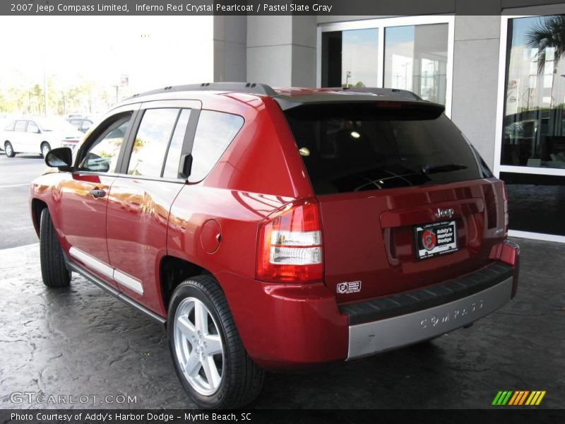 Inferno Red Crystal Pearlcoat / Pastel Slate Gray 2007 Jeep Compass Limited