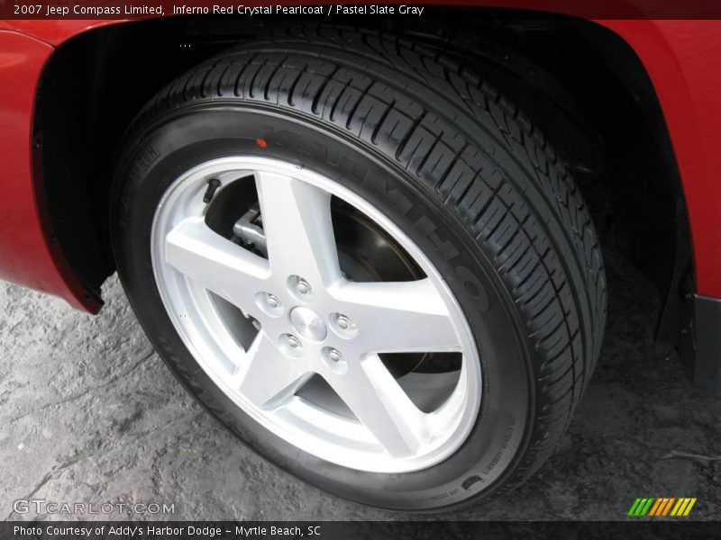 Inferno Red Crystal Pearlcoat / Pastel Slate Gray 2007 Jeep Compass Limited