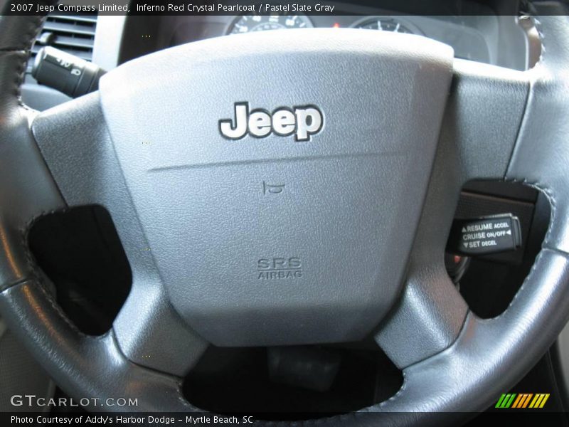 Inferno Red Crystal Pearlcoat / Pastel Slate Gray 2007 Jeep Compass Limited